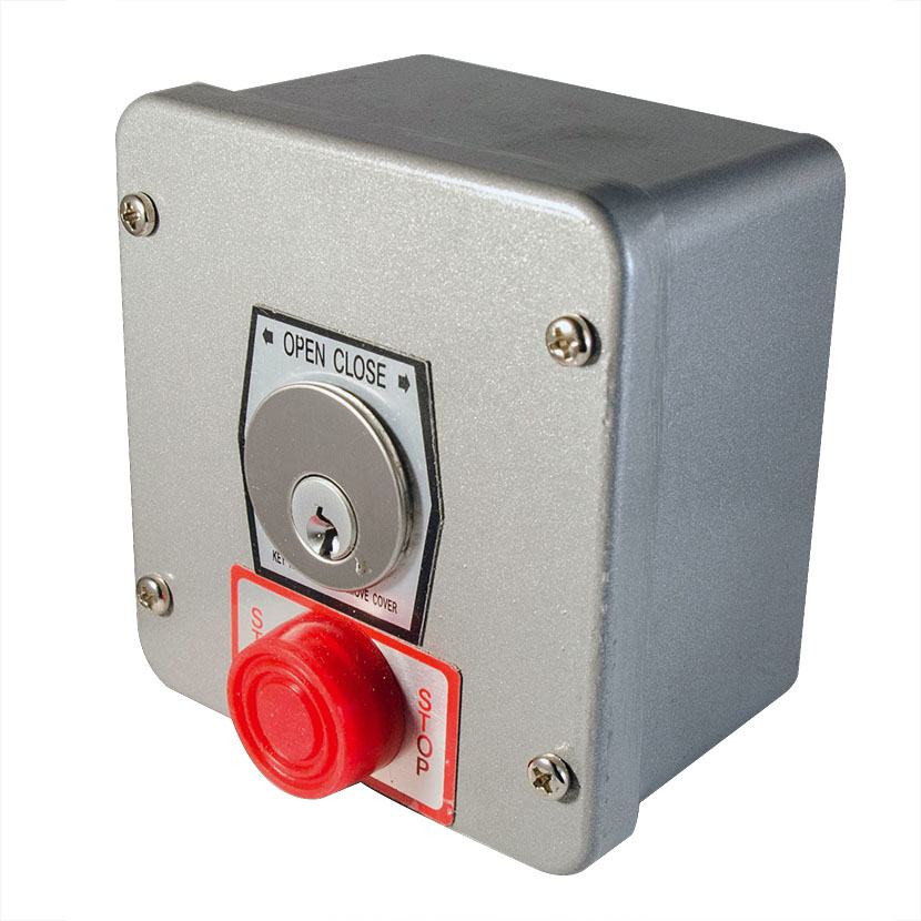 Surface Mount Key Switch w/ Stop – L Open / R Close