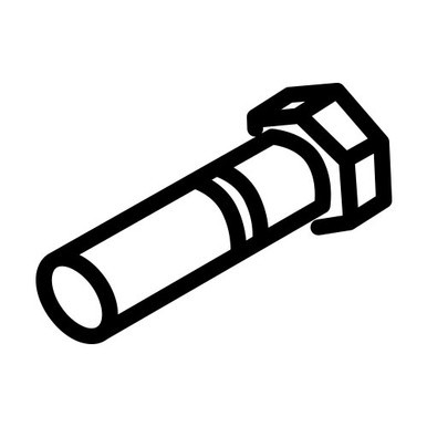 Linear 2400-505 Hex Head Screw, grade 8, 1/2-13 x 2"