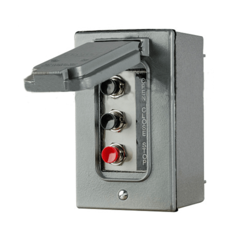 Control Station, Exterior, O/C/S, w/ Protective Cover for Wet Locations