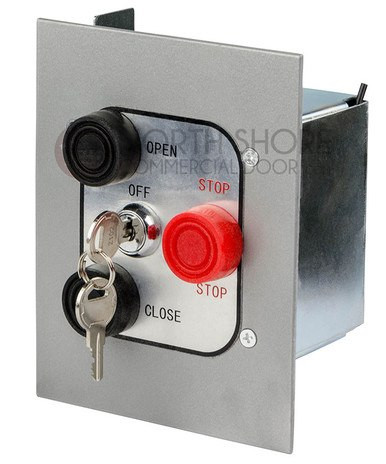 3BFL Interior Three Button W/ Lockout Flush Mount Control Station