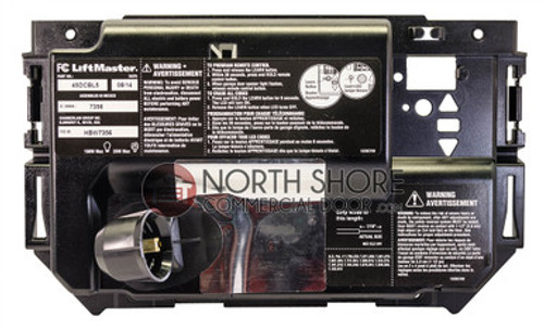 Liftmaster 41D216 Garage Door Opener End panel with all labels & light socket