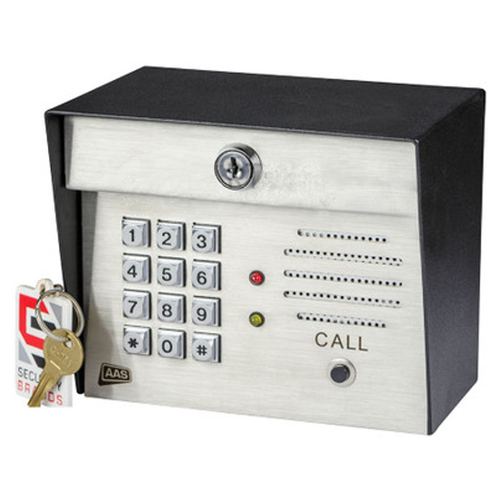 AAS 1000i Advantage DK post mount keypad with intercom - 1000 codes capacity AAS 1000i Advantage DK post mount keypad with intercom - 1000 codes capacity
