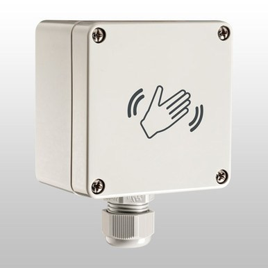 BEA 10MS09L MagicSwitch NEMA 4-Rated Touchless Microwave Activation Device w/Waving Hand Symbol only