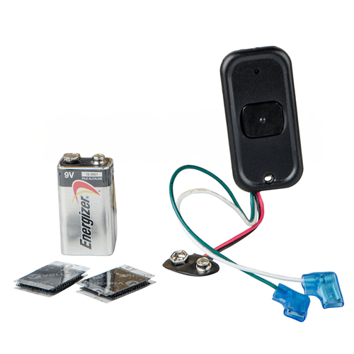 BEA 433 MHz 1-Button Hard-Wired Digital Transmitter w/Flag Connectors 9-Volt Battery 10TD433PB9V