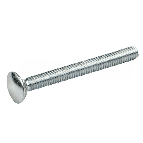 Garage Door Carriage Bolt, 1/4" X 2 1/2", Semi-Oval Head