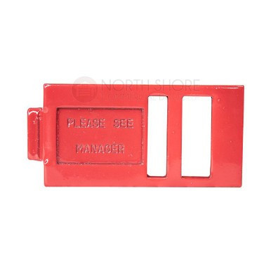 Chateau C-489-BK-U Double Lock Plate for Bezel Latch (Red Color)