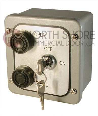 Control Station, Exterior, 2-Button, Surface Mount w/Key Lock Out