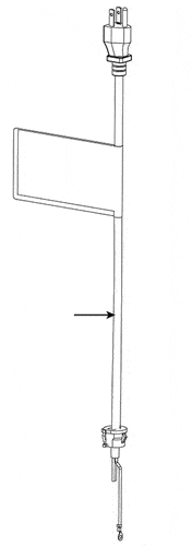 Genie 25585A.S AC Screw Drive Garage Door Opener Strain Relief, Powercord