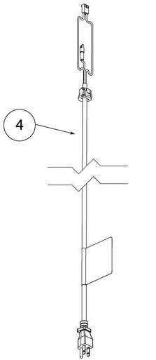 Genie 38240B.S Power Cord Assembly (3024H/4024H)