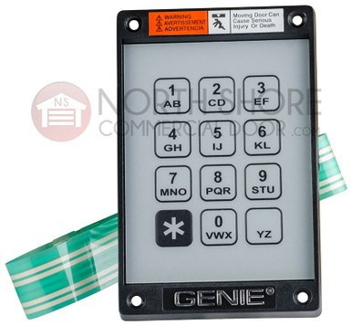 Genie Wired Keypad Replacement Numeric Pad & Ribbon 22152T (New Part # 20235R.S )