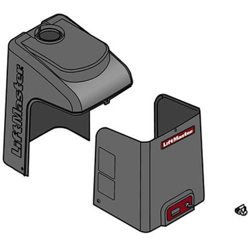 LiftMaster K77-39430 Operator Cover with labels, keys, and lock assembly