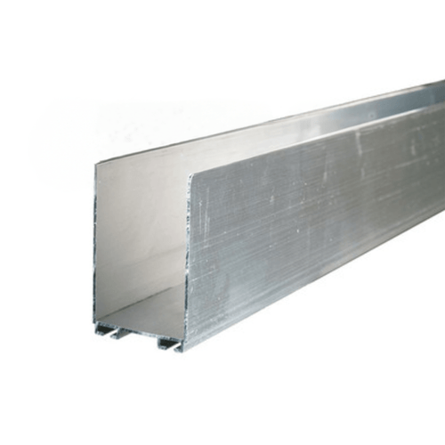 1-3/4" x 3" U-Shaped Aluminum Bottom Seal Retainer