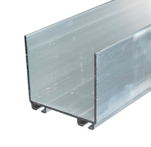 2" x 2" U-Shaped Aluminum Bottom Seal Retainer