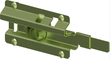 Janus 280005-0000 Yellow Zinc Mini Cylinder Latch - JBTS