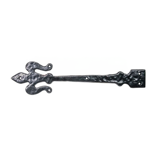 Malleable Iron 16" Fleur-De-Lis Hinge Decorative Garage Door Hardware