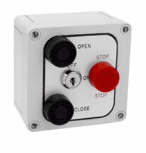 MMTC 3B4X-SS NEMA 4X EXT Three Button Surface MNT Ctrl Station in Stainless Steel Enclosure