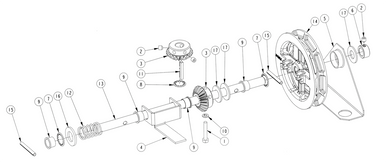 Manaras MOUNTSHAFT013 Hoist Shaft Kit For Models GH/MGH