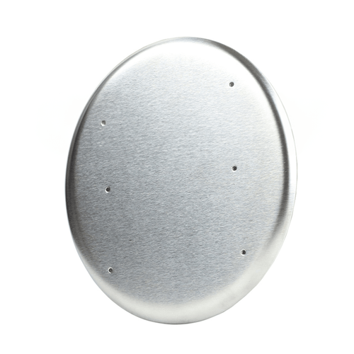 BEA 6 Round Push Plate w/Plain Face 10PBR10"