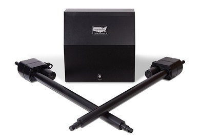 Patriot II - AC or SOLAR Charged DUAL Swing Gate Operator w/LCR Radio Controls - by USAutomatic