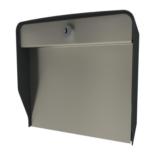 Blank Faceplate enclosure with key 7 3/8in H x 7 3/8in W x 5in D