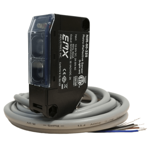 Photoeye, NIR-50-325, Retro-Reflective w/ Mounting Brackets