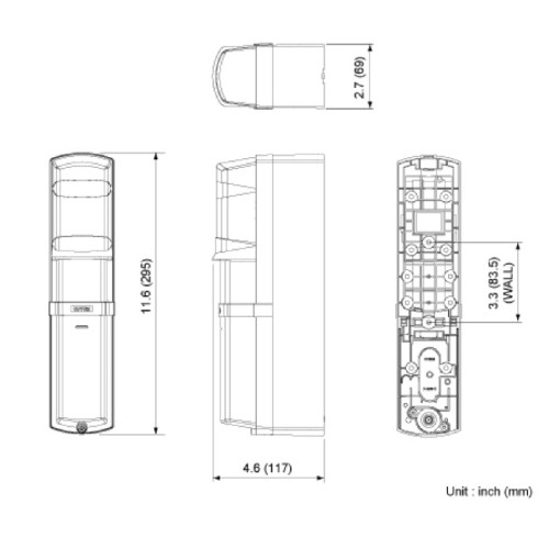 Optex OVS-50TNR Dual Beams for Gates