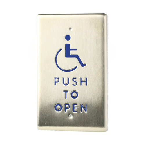 BEA 2.75 x 4.5" Single Gang Push Plate