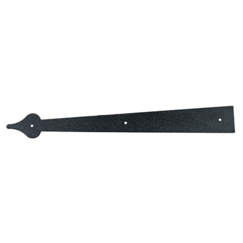 Stamped Steel Yorktown Strap Hinge, 16" Decorative Garage Door Hardware