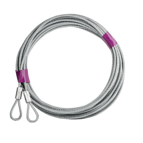 Garage door w/ Extension Springs, Cable set for 8 Foot High Garage Door