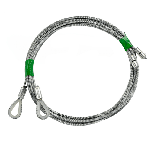 1/8" Cable for 8' Garage Doors w/ Torsion Springs - 116"