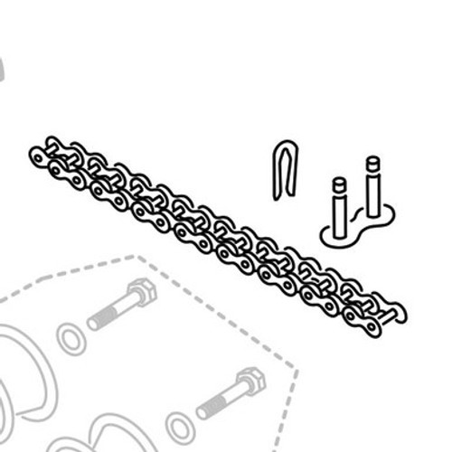 Linear 2200-855 #48 Roller Chain, 16 Links