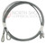 3/32" Cable set for 8' high Garage door with torsion springs 116