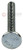 Garage Door Carriage Bolt, 1/4" X 2 1/4", Flat Head