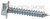 Garage Door Lag Screw, 1/4" X 1 1/2", Regular Profile
