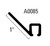 1" Standard Reverse Angle Aluminum Retainer