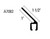 1" 45 Degree Large Aluminum Brush Seal Retainer