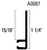 1-1/4" 90 Degree Standard Aluminum Retainer - 4 FT 1 IN LONG