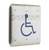 BEA 4.75 Square Push Plate w/blue Handicap Logo only 10PBSLL"