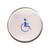 BEA Panther 6-in. Round Push Plate Assembly Handicap Logo 10EMR6L