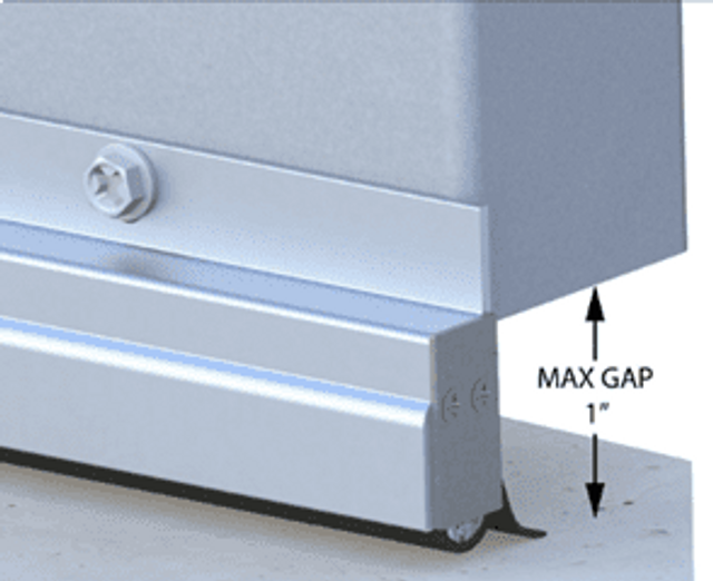 XCluder XSLP rodentBLOCK Low-Profile Door Sweep With Xcluder® XCluder XSLP rodentBLOCK Low-Profile Door Sweep With Xcluder®
