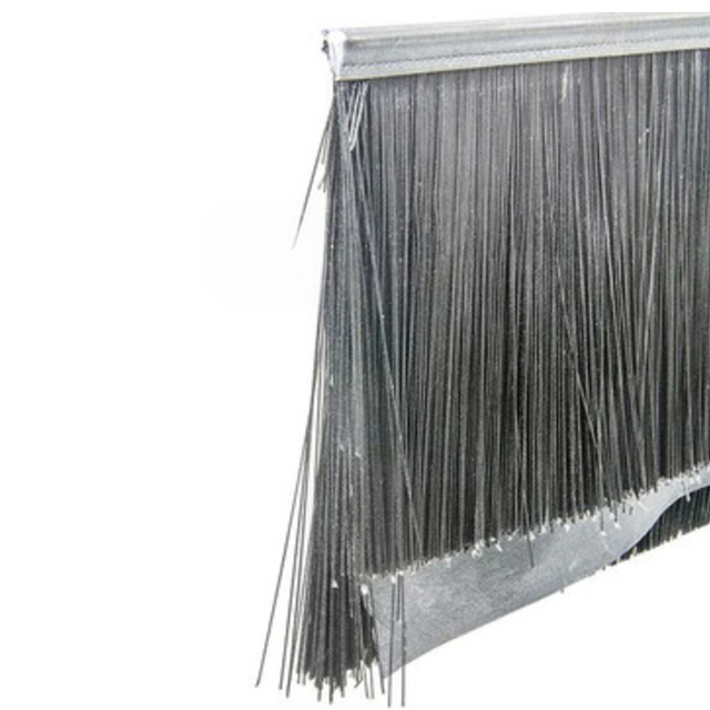 Brush Seal with EPDM Insert Fin and Double-Layer Bristles Brush Seal with EPDM Insert Fin and Double-Layer Bristles