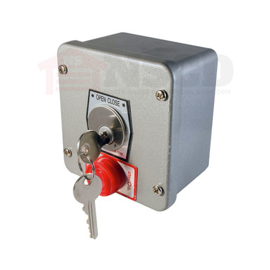 Surface Mount Key Switch w/ Stop – L Open / R Close