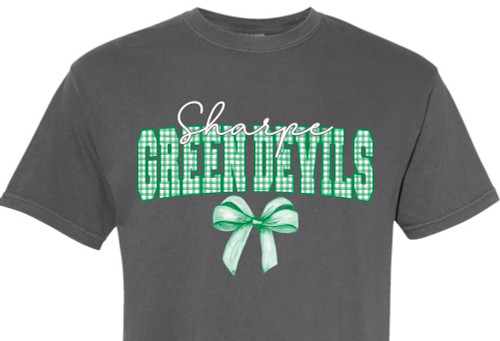 PSC - Green Devils Gingham tee