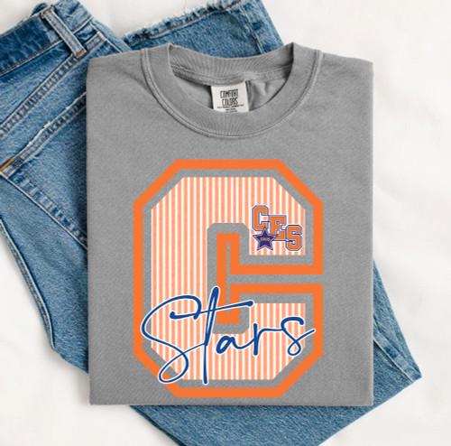 PSC - Central Stars Pinstripe tee