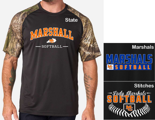 MCSB26 - Short Sleeve Performance Camo Colorblock