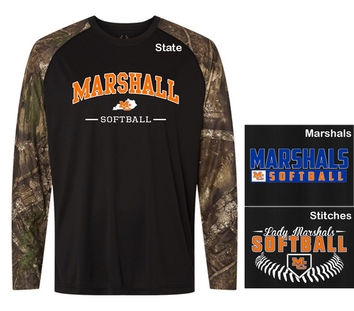 MCSB26 - Long Sleeve Performance Camo Colorblock