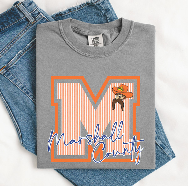 PSC - Marshall County Pinstripe tee