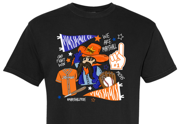 PSC - Marshals Baseball Doodle Tee