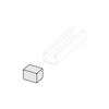 PLASTIC END CAP FOR 13/16" CHANNEL - GREY