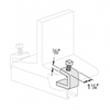 LIGHT DUTY I BEAM CLAMP 3/8" THICK FOR FLANGES UP TO 7/8" - ELECTRO GALVANIZED